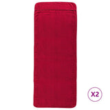 Vidaxl Strand towels 2 pcs 400 g m² 60x135 cm fabric burgundy red