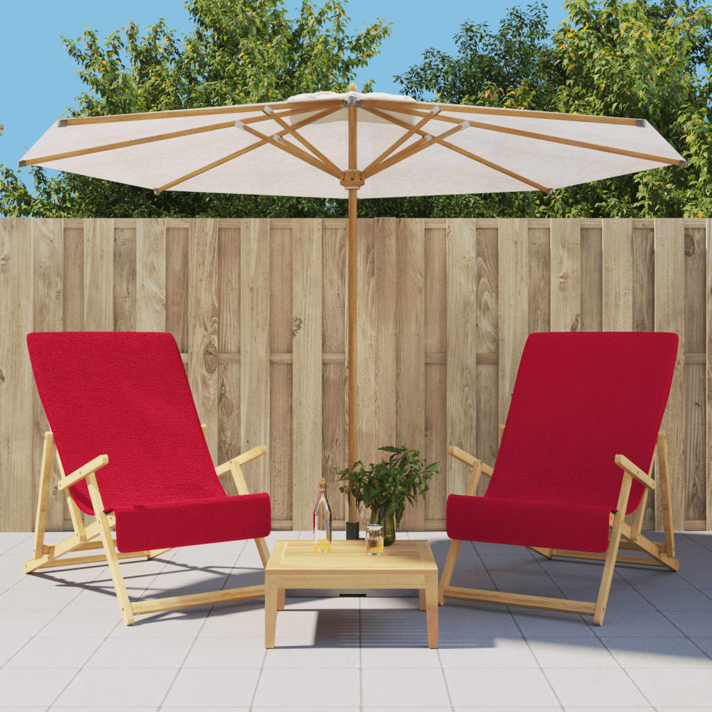 VIDAXL BEDREFRUKSER 2 PCS 400 g m² 60x135 cm stoff burgunder rød