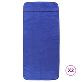 Vidaxl Strand towels 2 pcs 400 g m² 60x135 cm fabric royal blue