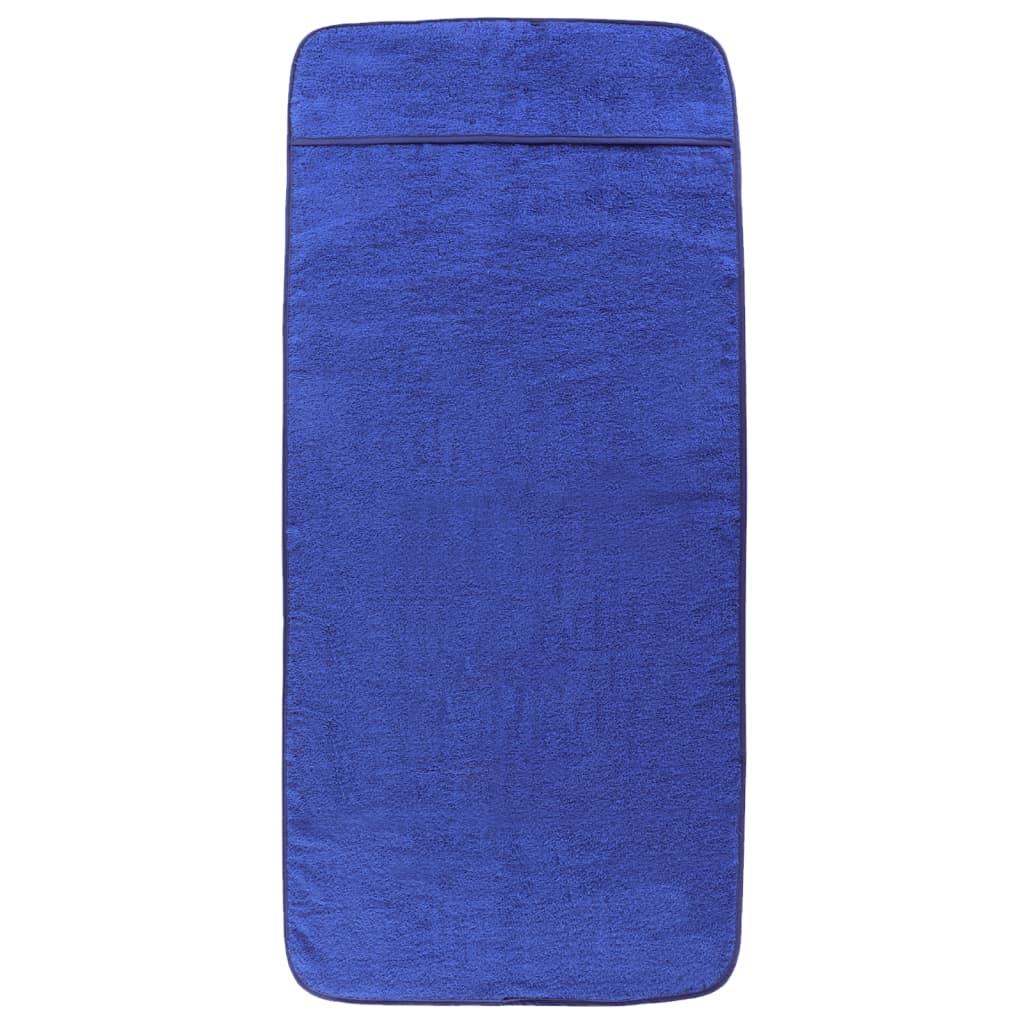 Vidaxl Strand towels 2 pcs 400 g m² 60x135 cm fabric royal blue