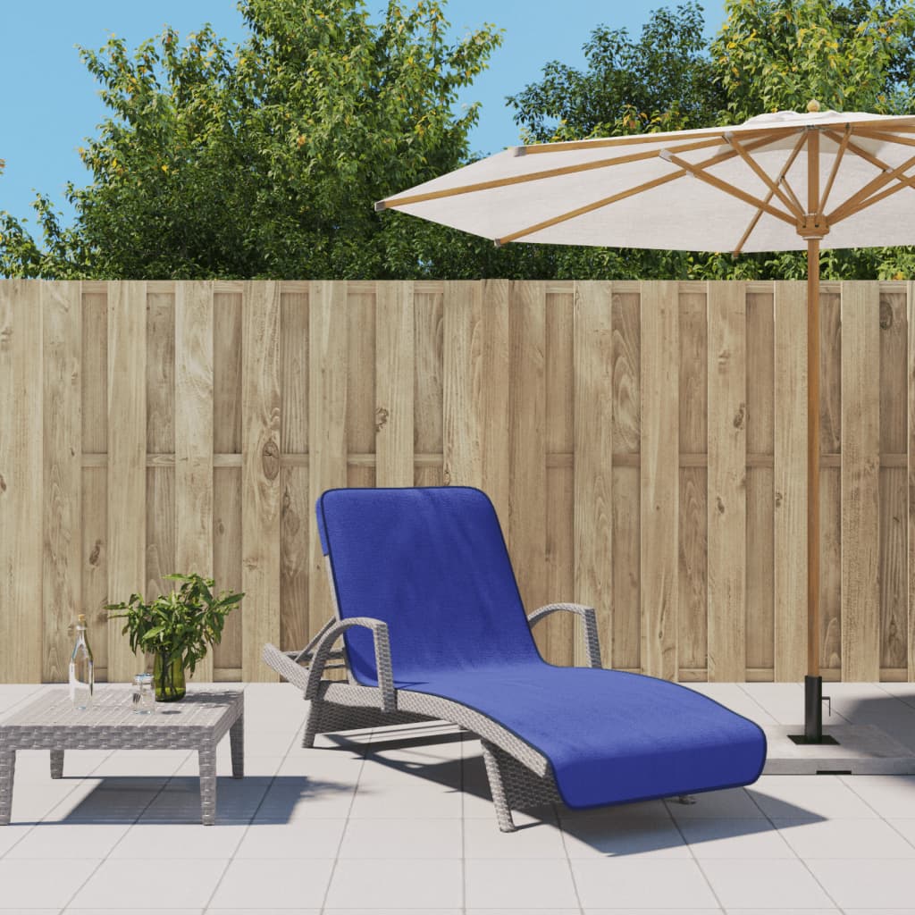 Vidaxl Strand håndklæder 2 stk 400 g m² 75x200 cm stof Royal Blue
