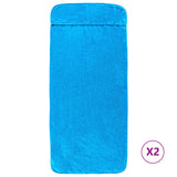 Asciugamani a filo Vidaxl 2 pezzi 400 g m² 60x135 cm in tessuto turchese