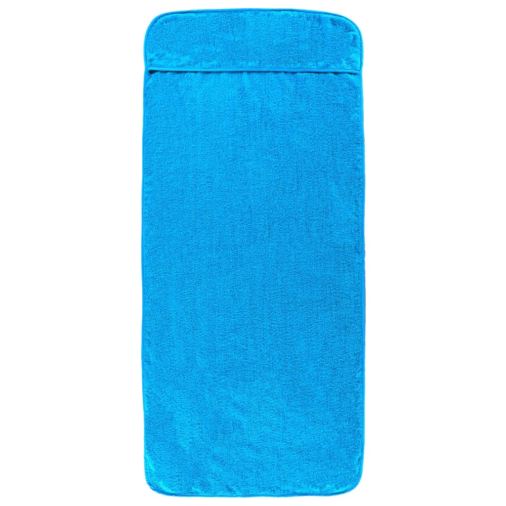Asciugamani a filo Vidaxl 2 pezzi 400 g m² 60x135 cm in tessuto turchese