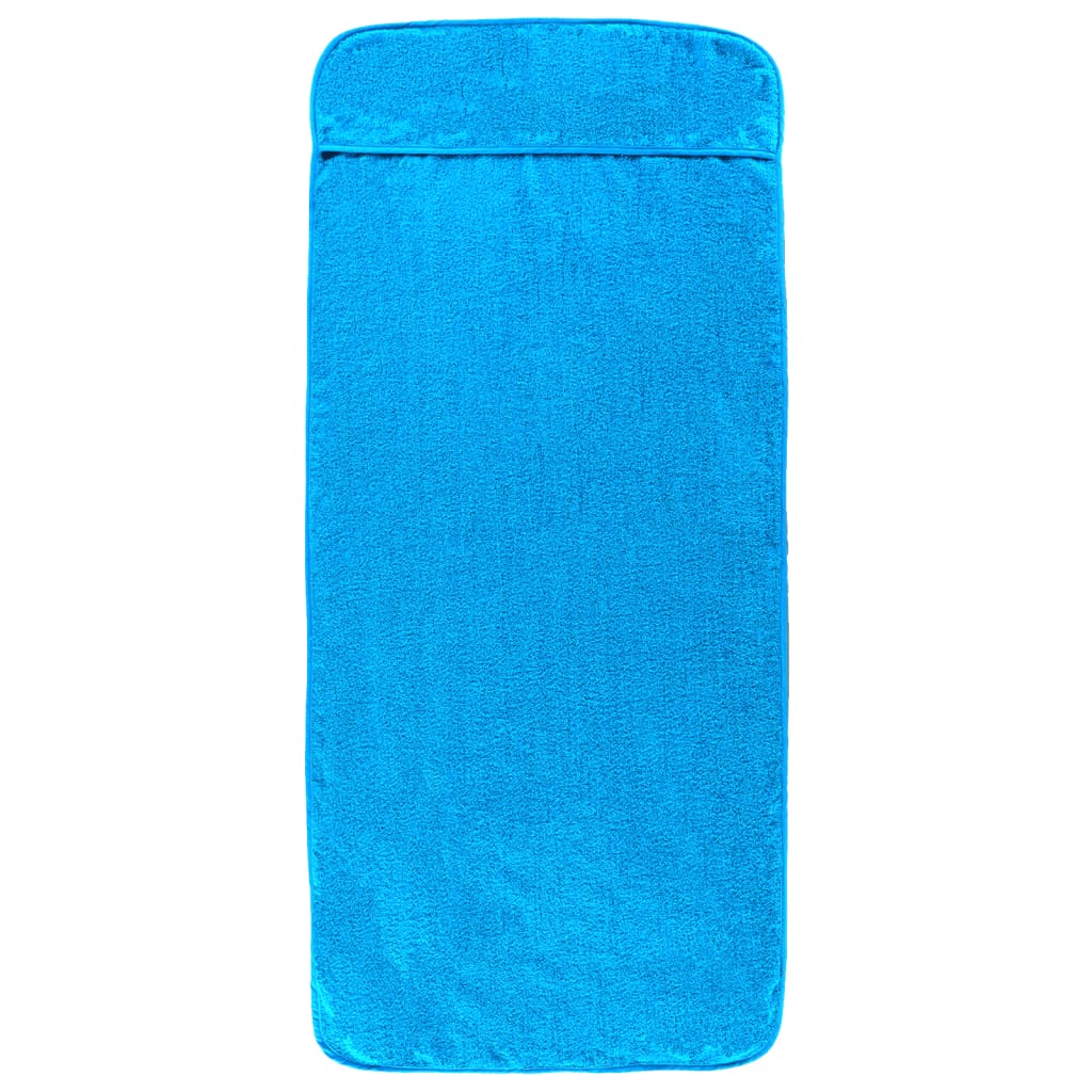 Vidaxl Strand ručníky 2 ks 400 g m² 75x200 cm tkanin tyrkysové