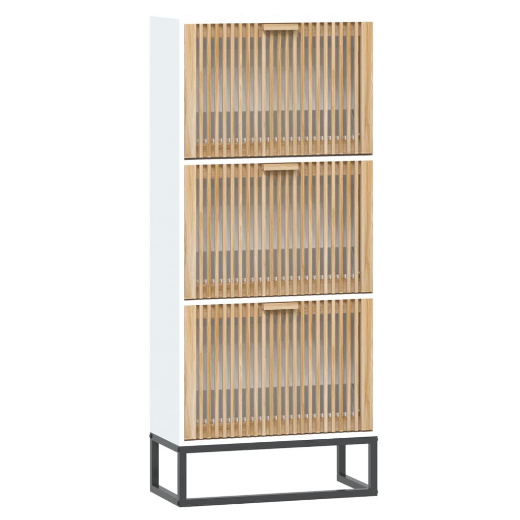 Kabinet bot Vidaxl 52x25x120 cm Vlastní dřevo bílé