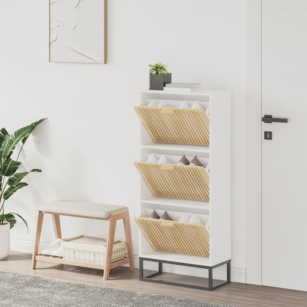 Kabinet bot Vidaxl 52x25x120 cm Vlastní dřevo bílé