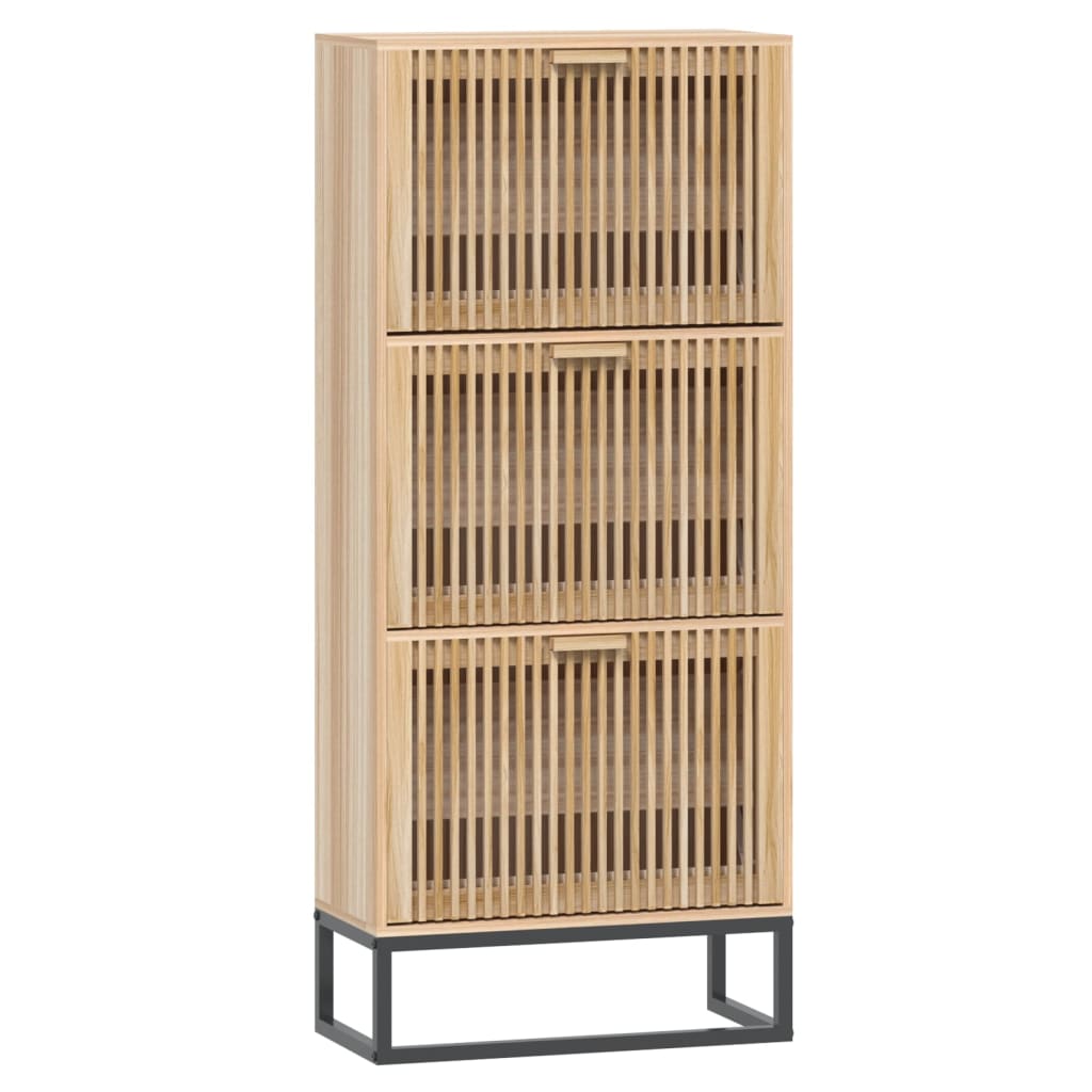 Skříňka na boty Vidaxl 52x25x120 cm zpracované dřevo