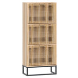 Skříňka na boty Vidaxl 52x25x120 cm zpracované dřevo