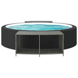 Vidaxl Storage skóre 2 ST Poly Rattan Grey