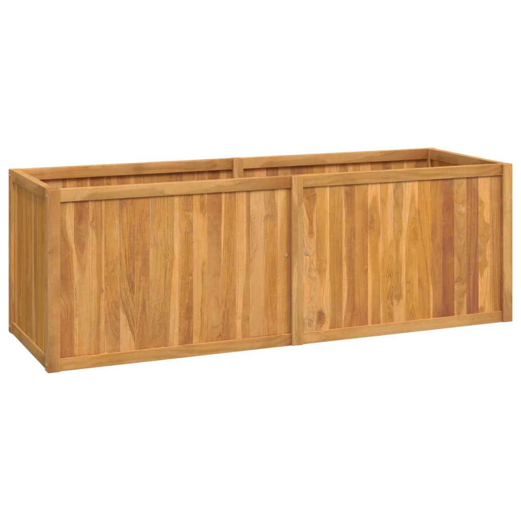 Vidaxl fioriera raccolta da 150x50x50 cm in teak solido