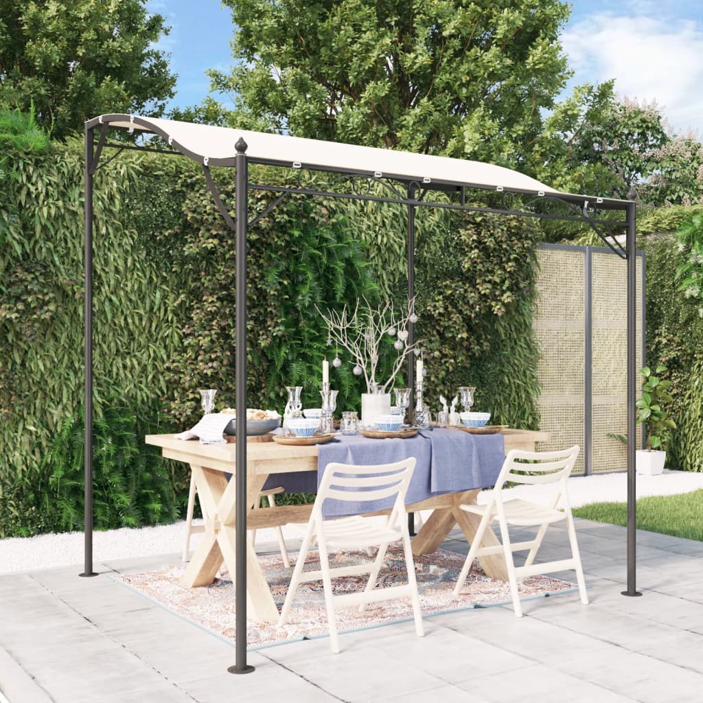 Vidaxl luifel 2x2,3 m 180 g m² tkanina a ocelový krém -