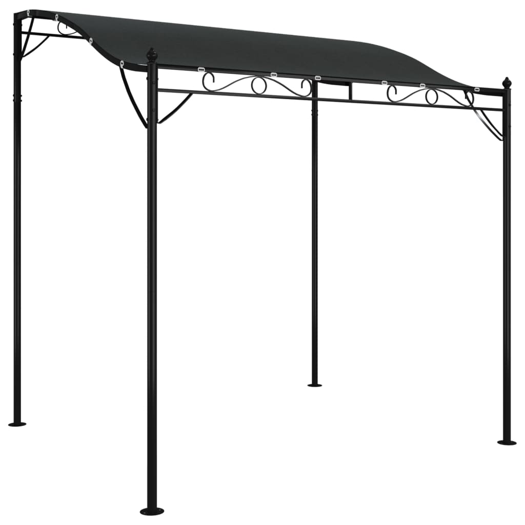 Vidaxl luifel 2x2,3 m 180 g m² tkanina a ocelový antracity