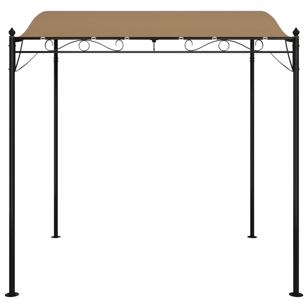 Vidaxl luifel 2x2,3 m 180 g m² tkanina a ocel taupe