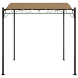 Vidaxl luifel 2x2,3 m 180 g m² tkanina a ocel taupe
