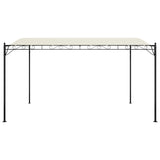 Vidaxl Luifel 4x3 m 180 g m² tessuto e crema in acciaio