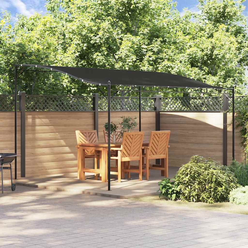 Vidaxl luifel 4x3 m 180 g m² tkanine in jeklene antracite -Racite