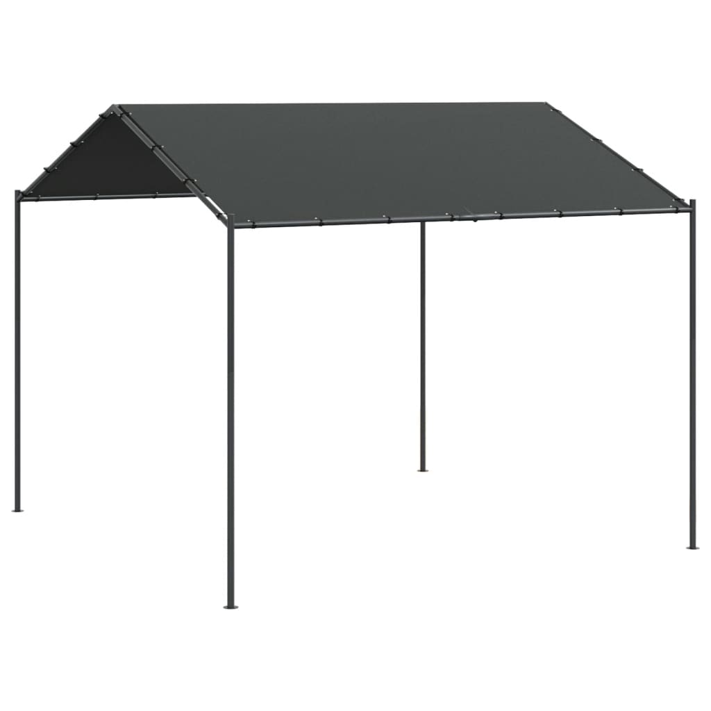 Vidaxl Gaart Pavillon 3x3 m Stol a Stoff Anthracit -Colored