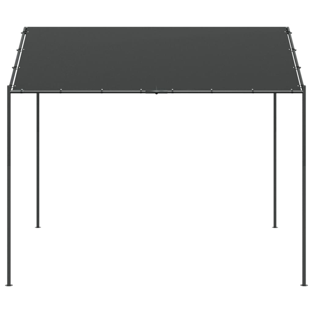 Vidaxl Gaart Pavillon 3x3 m Stol a Stoff Anthracit -Colored
