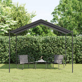 Vidaxl Gaart Pavillon 3x3 m Stol a Stoff Anthracit -Colored