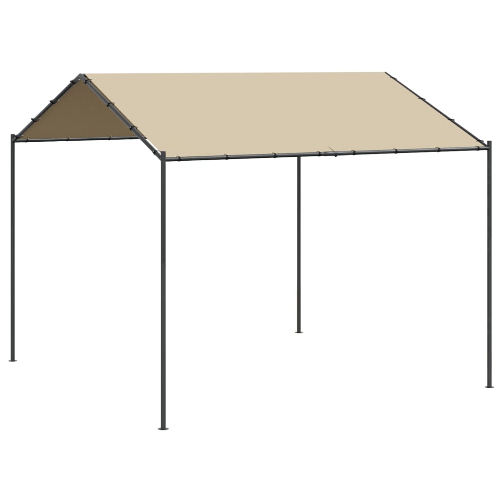 Vidaxl Garden Pavilion 3x3 m Acciaio e tessuto beige