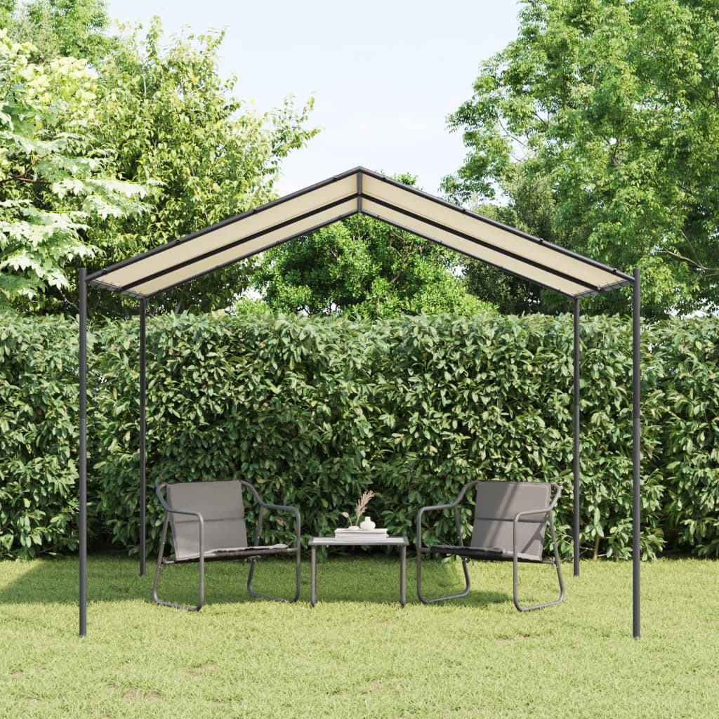 Vidaxl Garden Pavilion 3x3 m Acciaio e tessuto beige