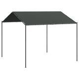Vidaxl Gaart Pavillon 4x4 m Stol an Stoff Anthracit -Colored