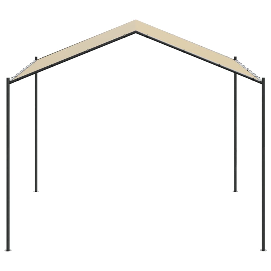 Vidaxl Garden Pavilion 4x4 M ocel a tkanina béžová