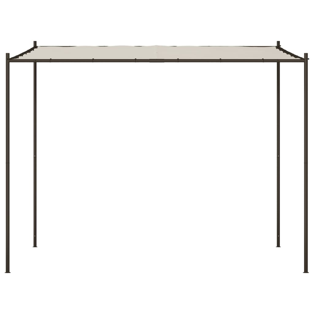 Vidaxl Arbor 3x3 m 180 g m² tkanina a ocelová bílá