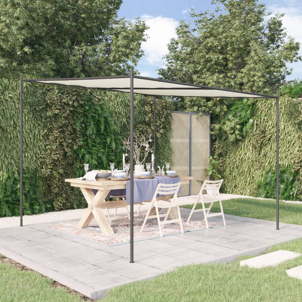 Vidaxl Arbor 3x3 m 180 g m² tkanina a ocelová bílá