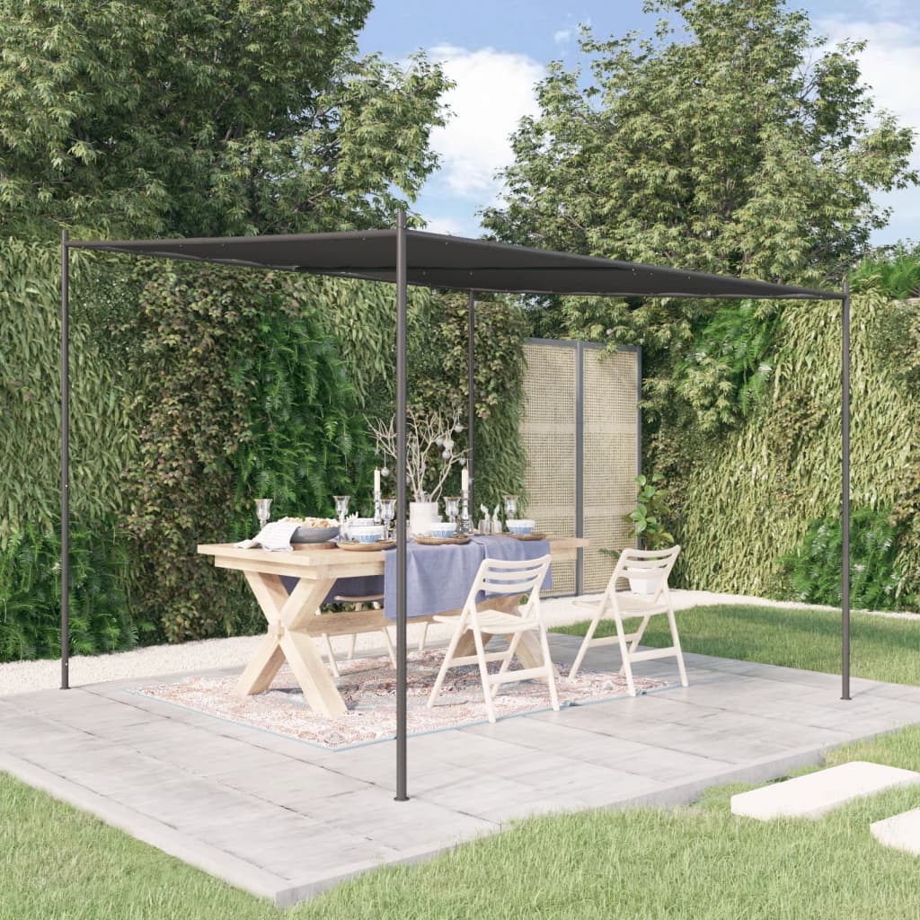 Vidaxl Arbor 3x3 m 180 g m² tkanina a ocelový antracity -