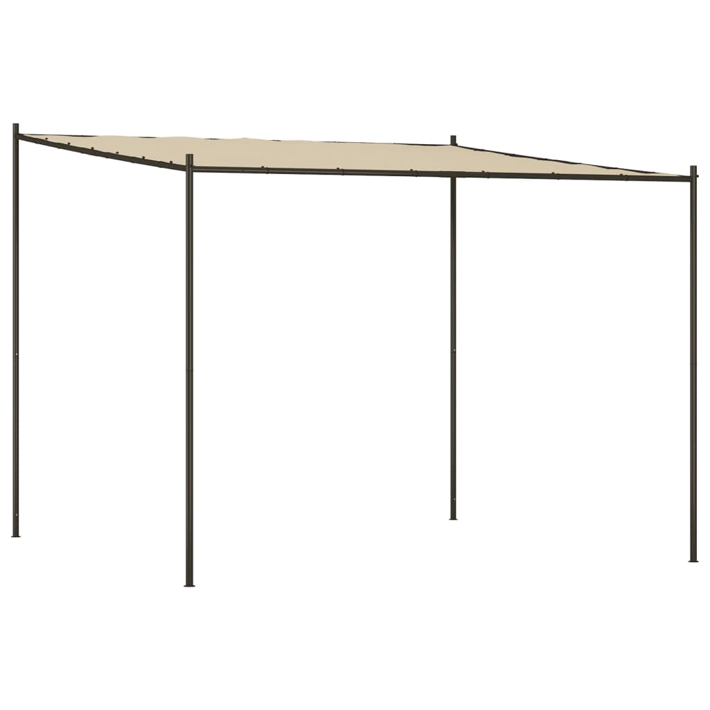 Vidaxl Arbor 3x3 m 180 g m² tkanina a ocelová béžová