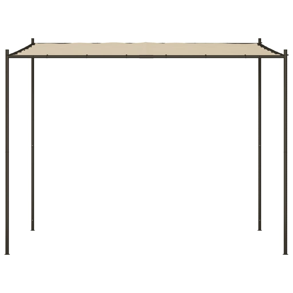 Vidaxl Arbor 3x3 m 180 g m² tkanina a ocelová béžová