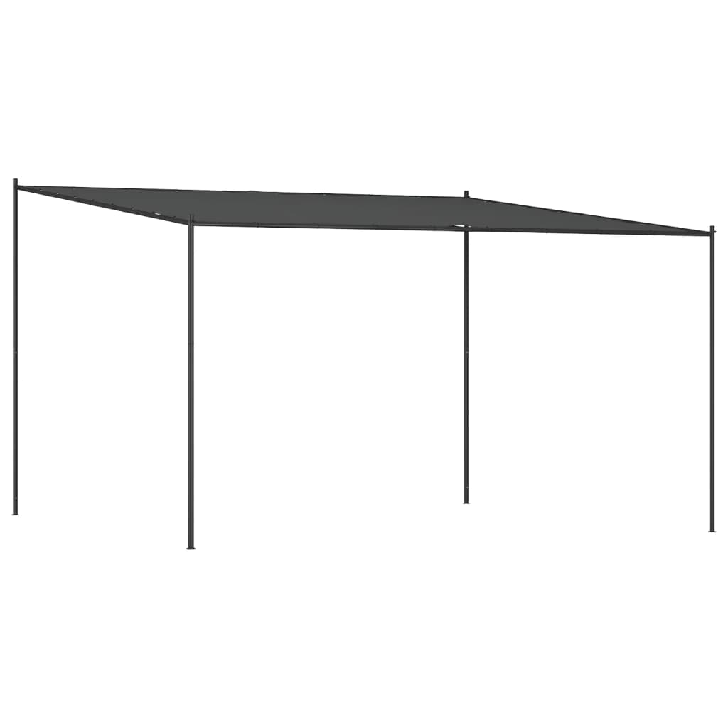 Vidaxl arbor 4x4 m 180 g m² stof og stål antracit -farvet