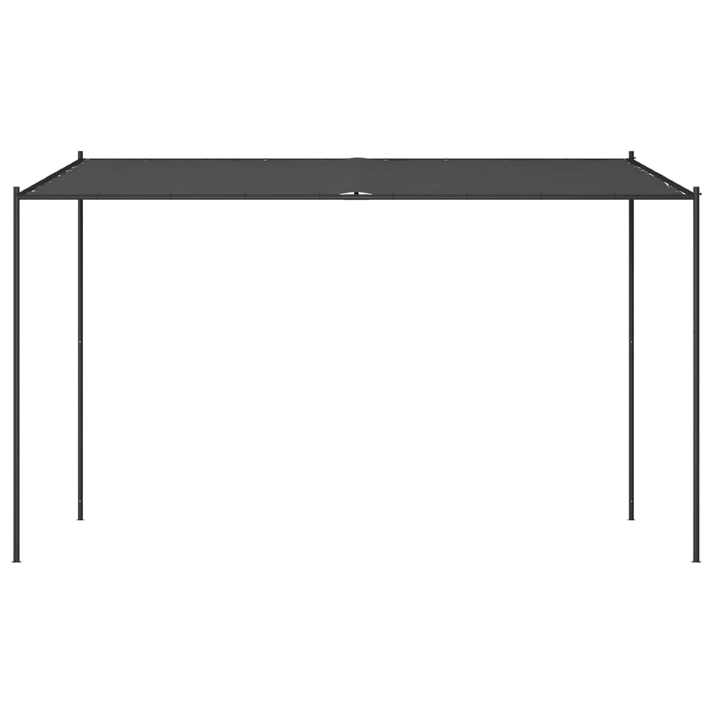 Vidaxl arbor 4x4 m 180 g m² stof og stål antracit -farvet