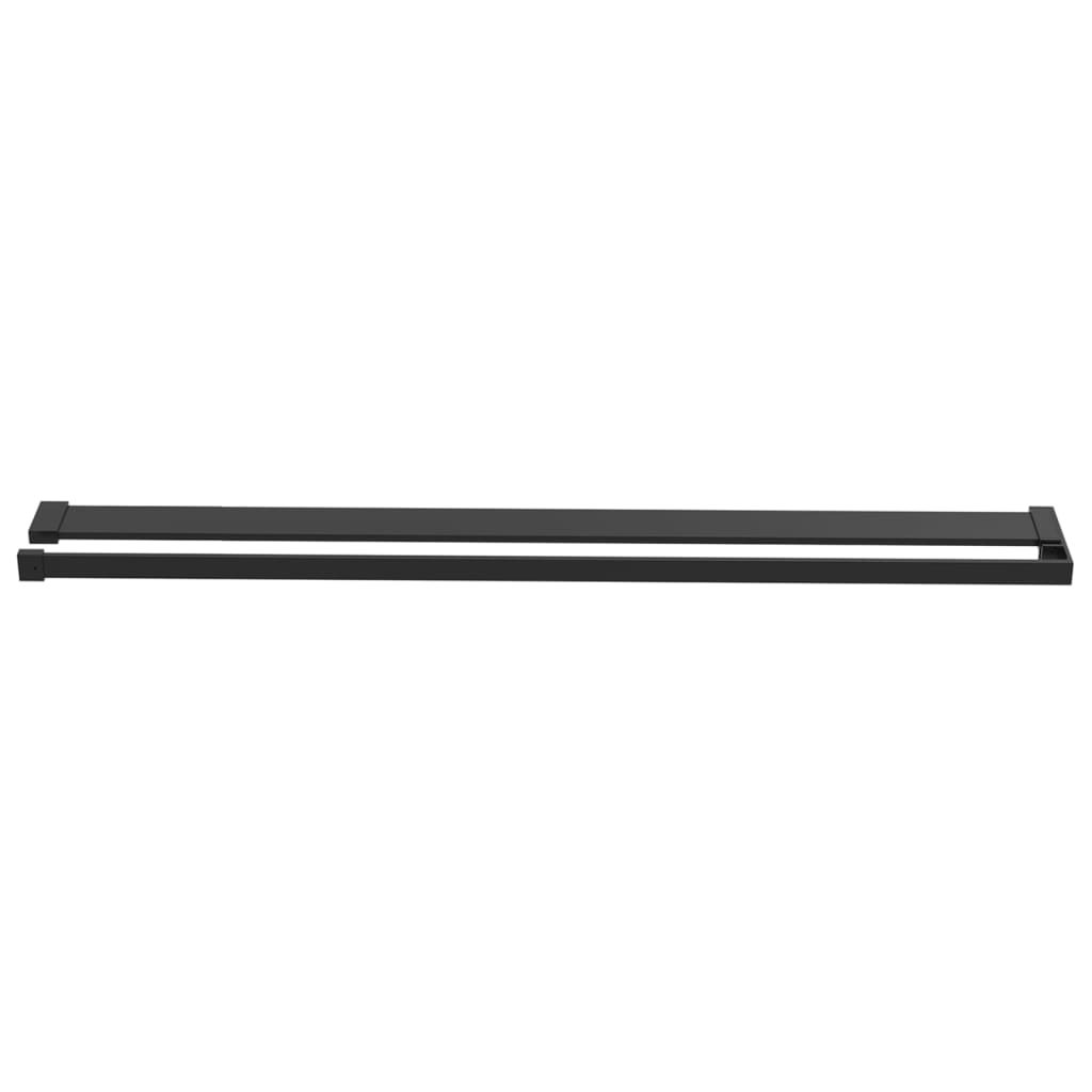 Vidaxl sprcha pro procházku -ve sprchové stěně 115 cm hliníková černá