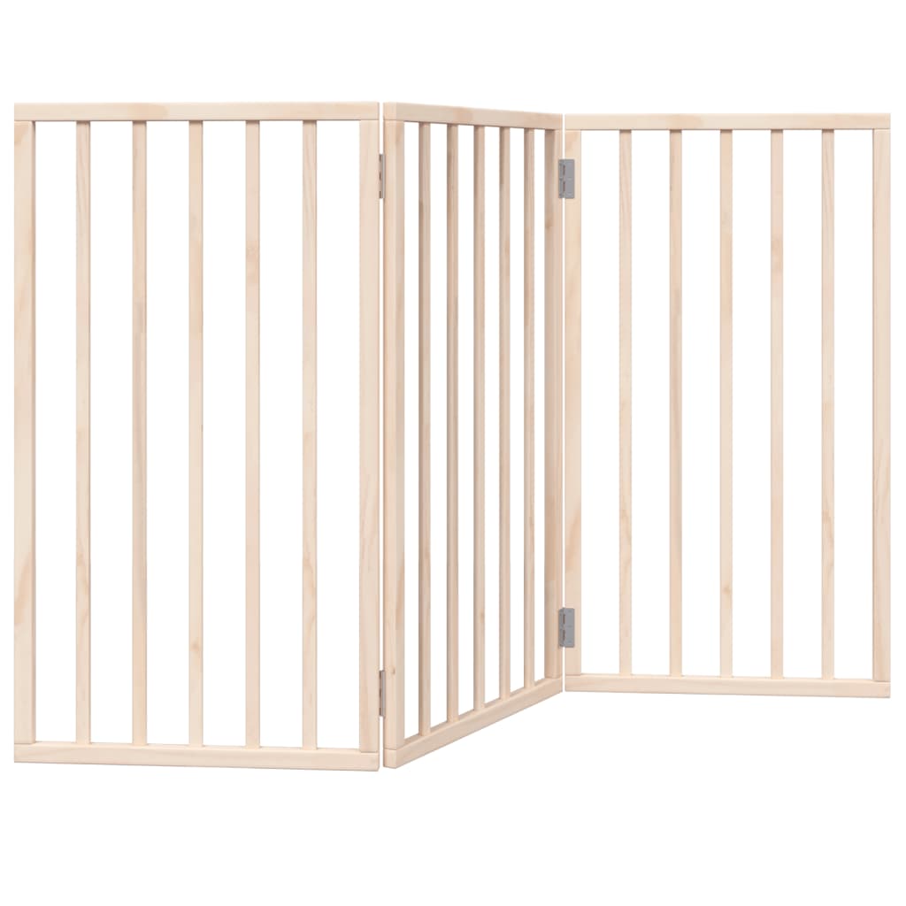 Vidaxl hundegjerde sammenleggbar 3 paneler 150 cm Poplar tre