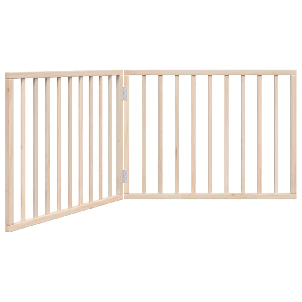 Vidaxl psí plot skládací 2 panely 160 cm topol dřevo