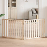 Vidaxl psí plot skládací 2 panely 160 cm topol dřevo