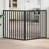 VidaXL dog fence Collapsible 2 panels 160 cm Populierhout Black