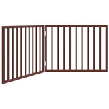 VidaXL dog fence Collapsible 2 panels 160 cm poplar wood brown