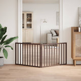 VidaXL dog fence Collapsible 2 panels 160 cm poplar wood brown