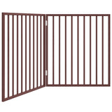 VidaXL dog fence Collapsible 2 panels 160 cm poplar wood brown