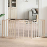 Vidaxl psí plot skládací 3 panely 150 cm topol dřevo