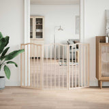 Vidaxl psí plot skládací 3 panely 150 cm topol dřevo