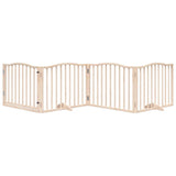 Vidaxl Dog Fencing Foldbar med dør 4 paneler 320 cm poppeltræ