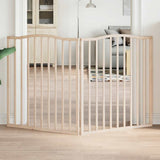 Vidaxl Hundezaun zusammenklappbar 2 Paneele 160 cm Pappelholz
