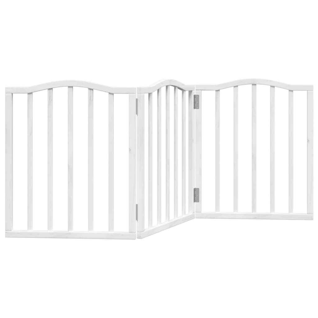 Vidaxl dog fence Collapsible 3 panels 150 cm Populierhout White