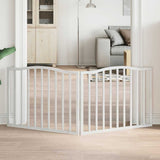 VidaXL dog fence Collapsible 2 panels 160 cm poplar wood white