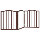 Vidaxl dog fence Collapsible 3 panels 150 cm Populier wood Brown oak