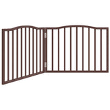 Vidaxl dog fence Collapsible 2 panels 160 cm Populier wood Brown oak